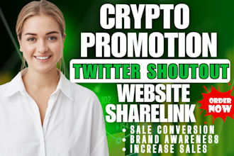 twitter shoutout promote crypto website share link on 500m ig fb app instagram