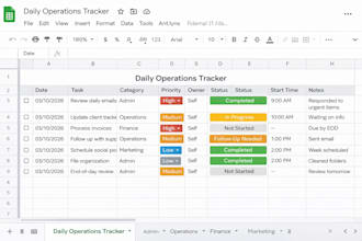 build a custom tracker to organize your workflow
