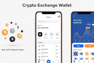 design UI for crypto exchange website crypto wallet app, crypto wallet app