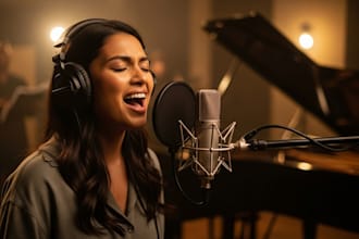 record a gospel choir background vocal and harmony