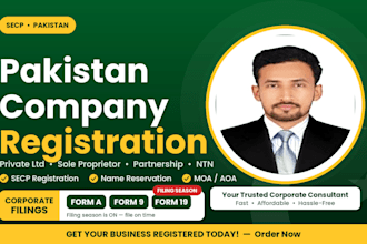 do the pakistan company registration and secp form filing