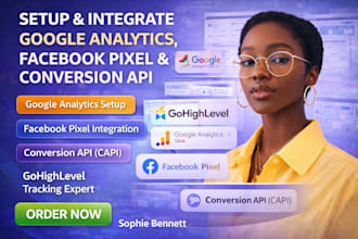 setup google analytics facebook pixel and conversion API in gohighlevel