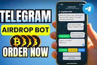 develop airdrop telegram bot for your company