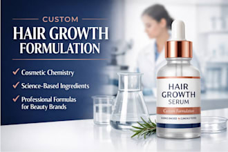 formulate a professional hair growth product for your brand