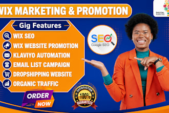 promote wix website,  wix marketing online store marketing dropshipping websites