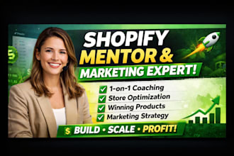 be your shopify dropshipping consultant and marketing expert for store growth