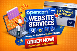 build opencart fix opencart ecommerce bugs website optimization professionally