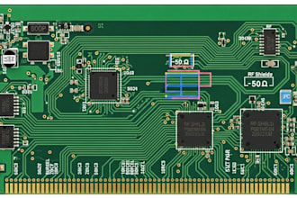 create rf pcb layout using hdi technology and controlled impedance