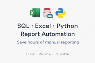 clean and automate your excel reports