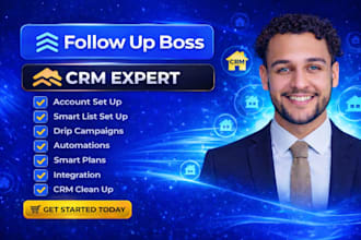 set up follow up boss CRM, fub crm, follow up boss, fub expert