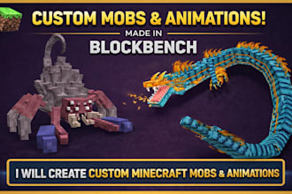 create custom minecraft mobs and animations in blockbench