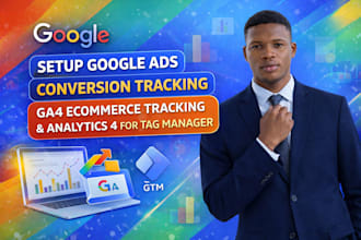 setup google ads conversion tracking, ga4 ecommerce tracking, analytics 4