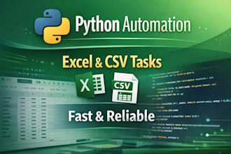 excel CSV python automation