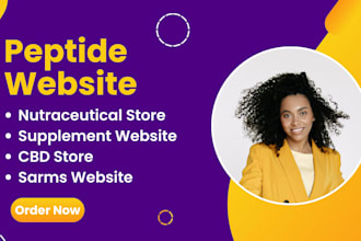 build fda compliant peptide website or research peptide store for sales boost