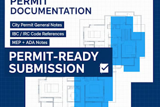create professional general notes for city permit drawings