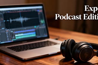 be your professional podcast editor for spotify and apple podcasts