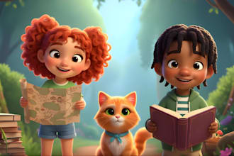 illustrate children storybook illustration and kids book design