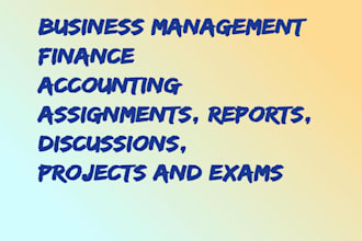 handle business management, accounting, finance tasks