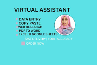 create data entry profile within 1 hour for you
