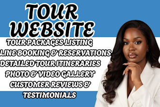 design a tour website, travel website, tour agency site, tourism website