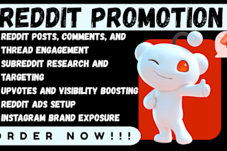 promote brand product tech ai game tools website seo post via reddit, instagram