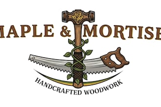 do woodwork and carpentry logo design