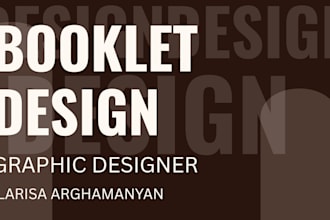 design a professional booklet or brochure layout
