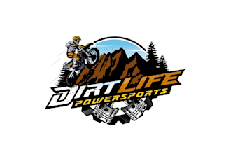 create graceful and fantastic dirt bike logo design