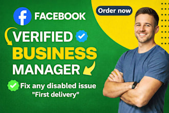 create fresh verified fb business manager and ads account