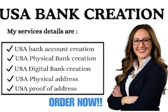 usa bank creation using your llc details, mercury, wise, stripe for non resident