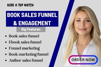 create a book sales funnel to increase ebook sales and engagement