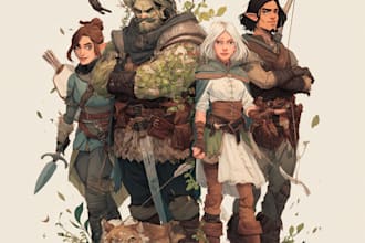 design dnd character art and dnd character art