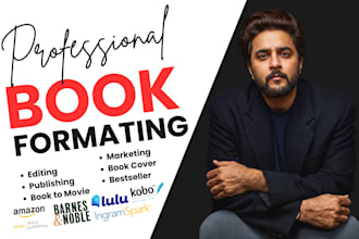 publish, format, and launch book on amazon KDP with complete author branding