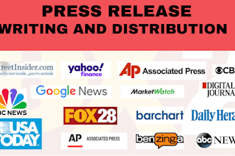 do press release writing, submit, publish press release distribution