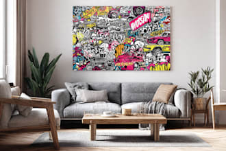 create trendy, unique canvas wall art design