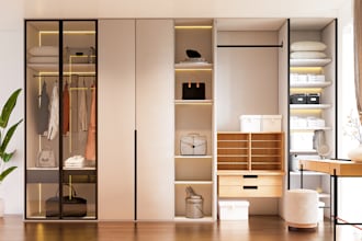 design your walk in closet and cabinet