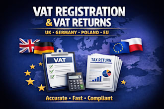 do vat registration and vat returns in UK, germany, poland, eu