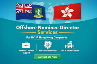 provide offshore nominee director services for bvi and hong kong companies