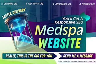 design responsive medical spa website chiropractic skincare medspa seo website