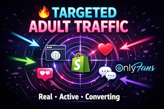 do adult web promotion, adult shopify store promotion