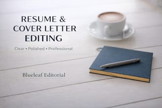 proofread and edit your resume or cover letter