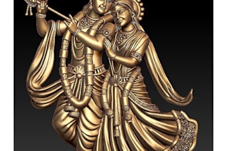 create detailed 3d murti idol and religious sculpture for casting
