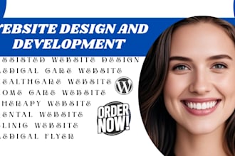 build medical clinic homecare flyer healthcare logo assisted living spa website