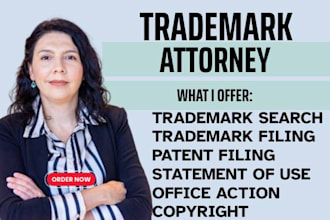 do trademark filing, patent filing and office action