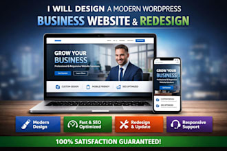 design a modern, fast wordpress business website