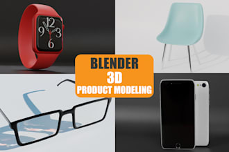 create 3d product modeling in blender