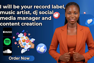 be record label dj music artist social media marketing manager content creator