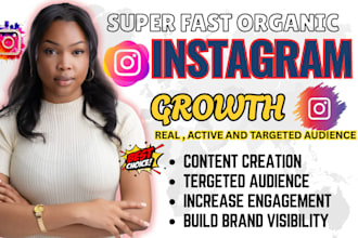 super fast organic instagram growth and instagram promotion to grow instagram