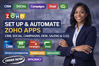 setup zoho crm zoho one social campaign desk salesiq cliq with automation