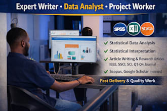 do research analysis and article writing